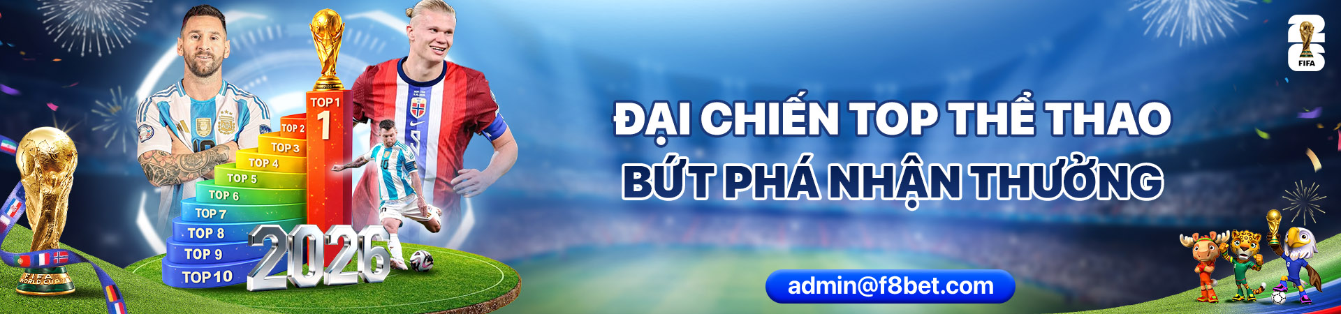 f8bet banner danh sách top thể thao đại chiến